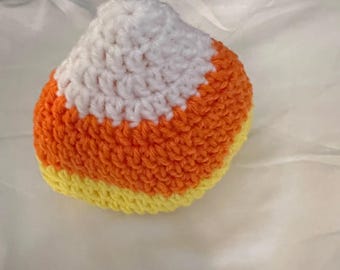 Gorro de bebé de ganchillo con forma de maíz dulce