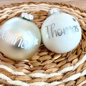 Christbaumkugel personalisiert mit Namen