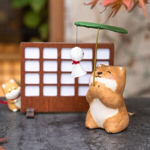 Japanese Cute Shiba Inu Figurine Desk Ornament, Shiba Inu Car Ornament, Shiba Inu Room Home And Office Decor Birthday Gifts