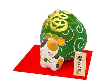 Japanese Cute Cat Piggy Bank, Cat Money Box , Cat Lover Gift, Cat Desktop Ornament, Cion Bank For Kid, Cat Money Bank, Cat Saving Box