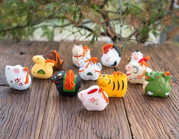 Cute Chinese Zodiac Sign 12 Symbolic Animals Figurine, Chinese Zodiac  Animal Figure,desktop Ornament,kawaii Desk Accessories,new Year Gift 