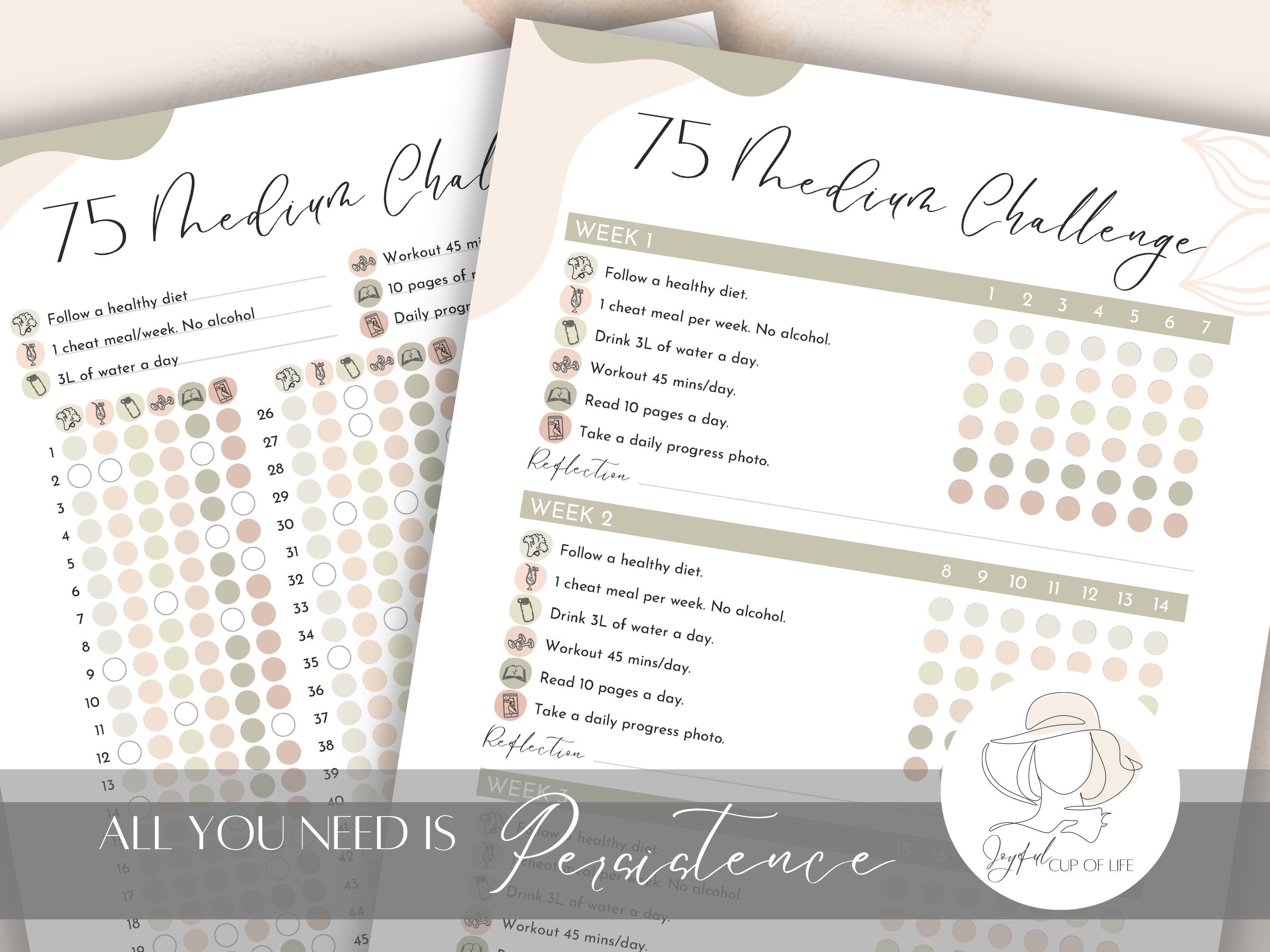 Editable 75 Medium Challenge Bundle 4 Templates Prefilled 75 Medium Editable 75 medium challenge bundle 4 templates prefilled 75 medium