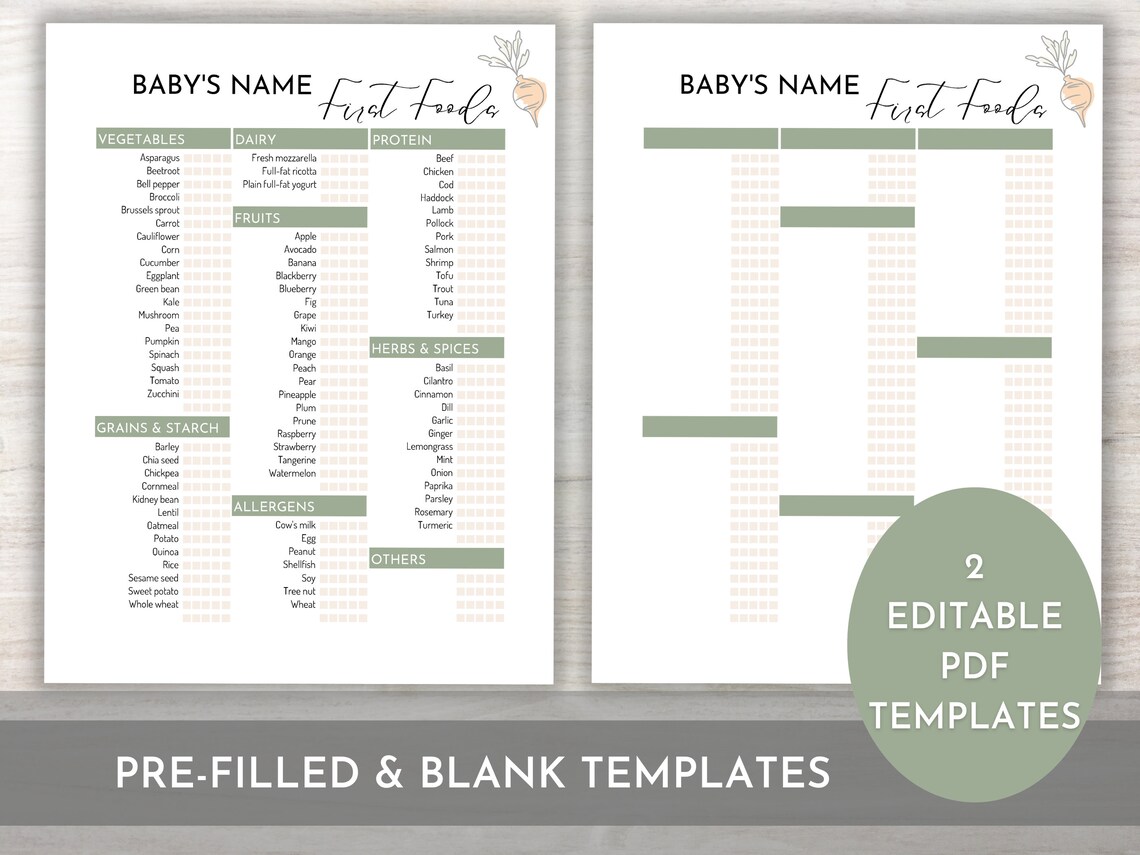 Editable Baby 39 s First Foods Checklist - Il 1140xN.4588824533 S0pr 