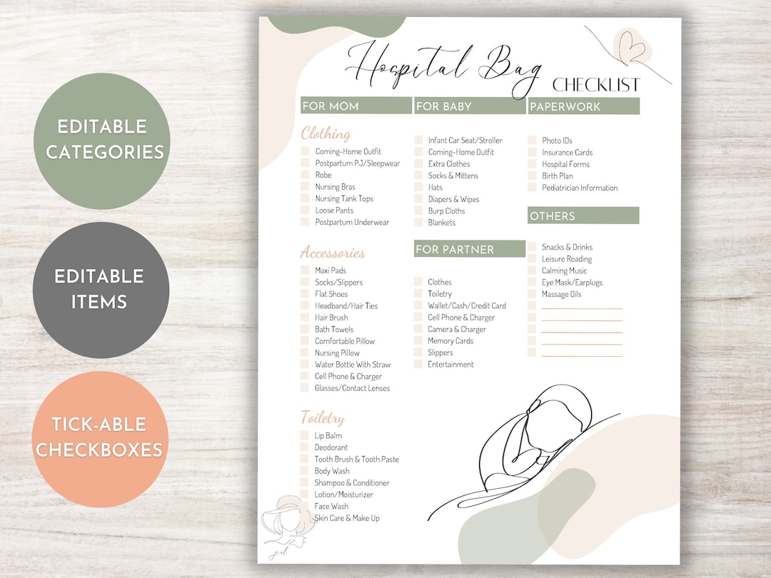 List of baby items sale for hospital bag