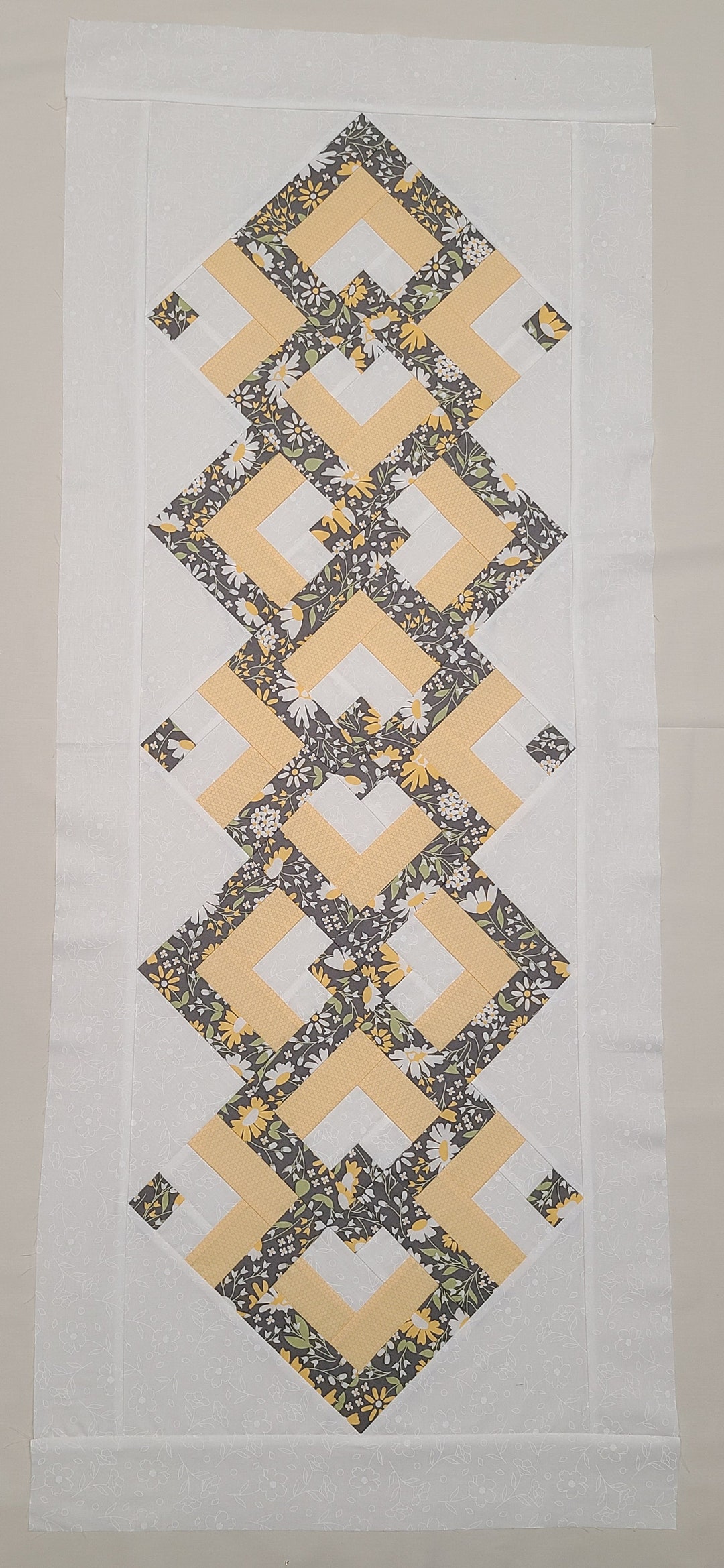 4 Block Table Runner Pattern - Etsy