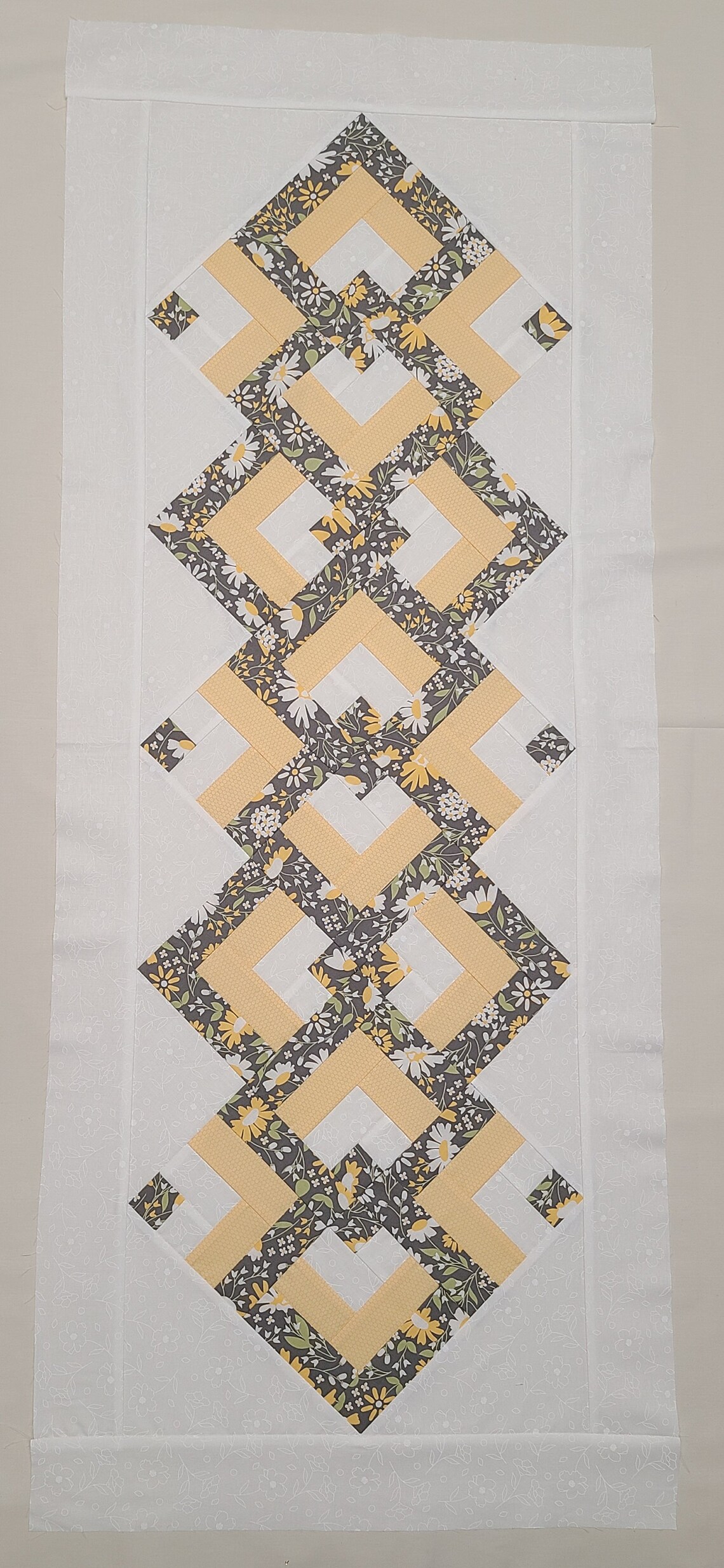 4 Block Table Runner Pattern - Etsy