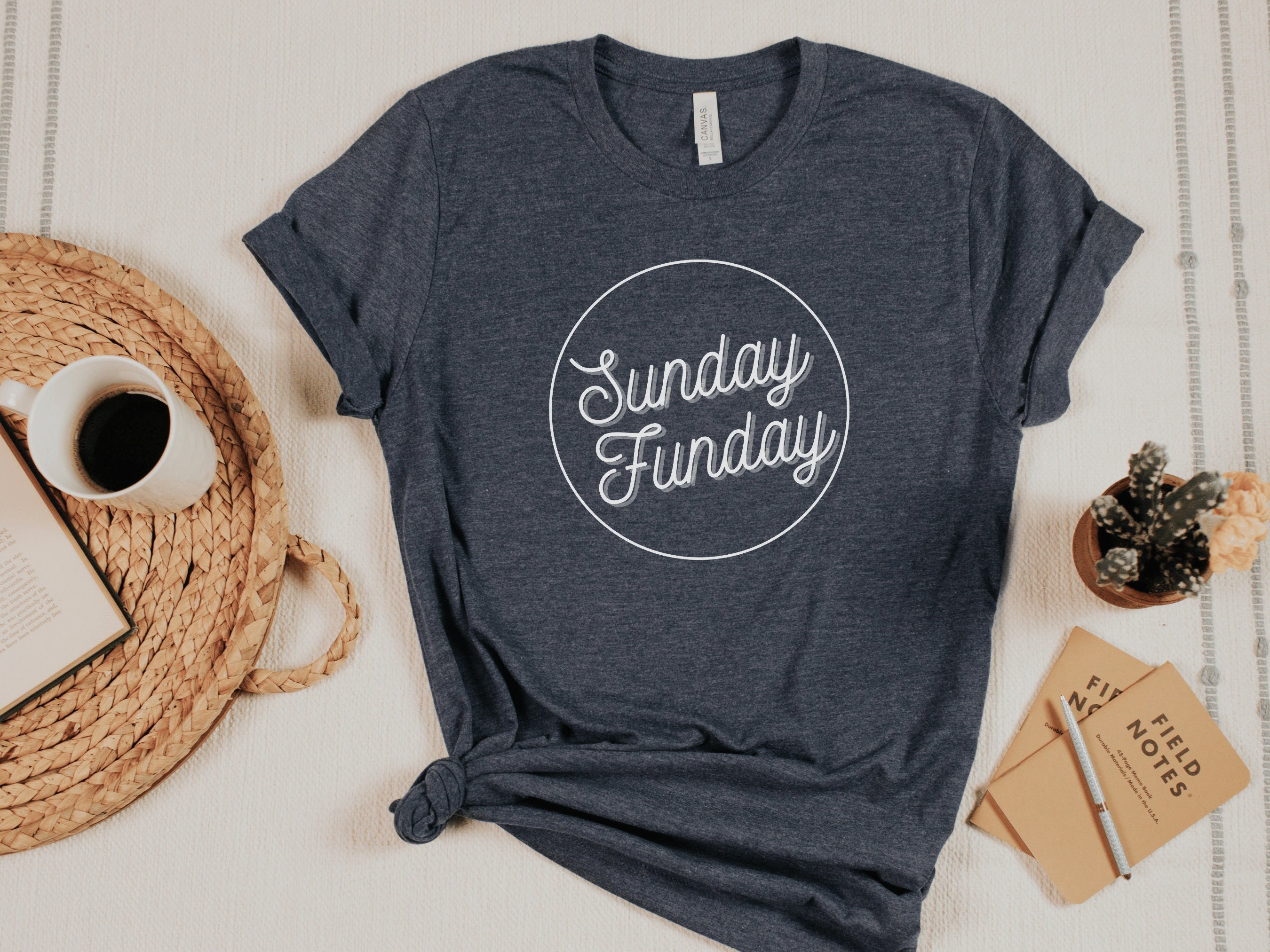Sunday funday shirt old cheap navy