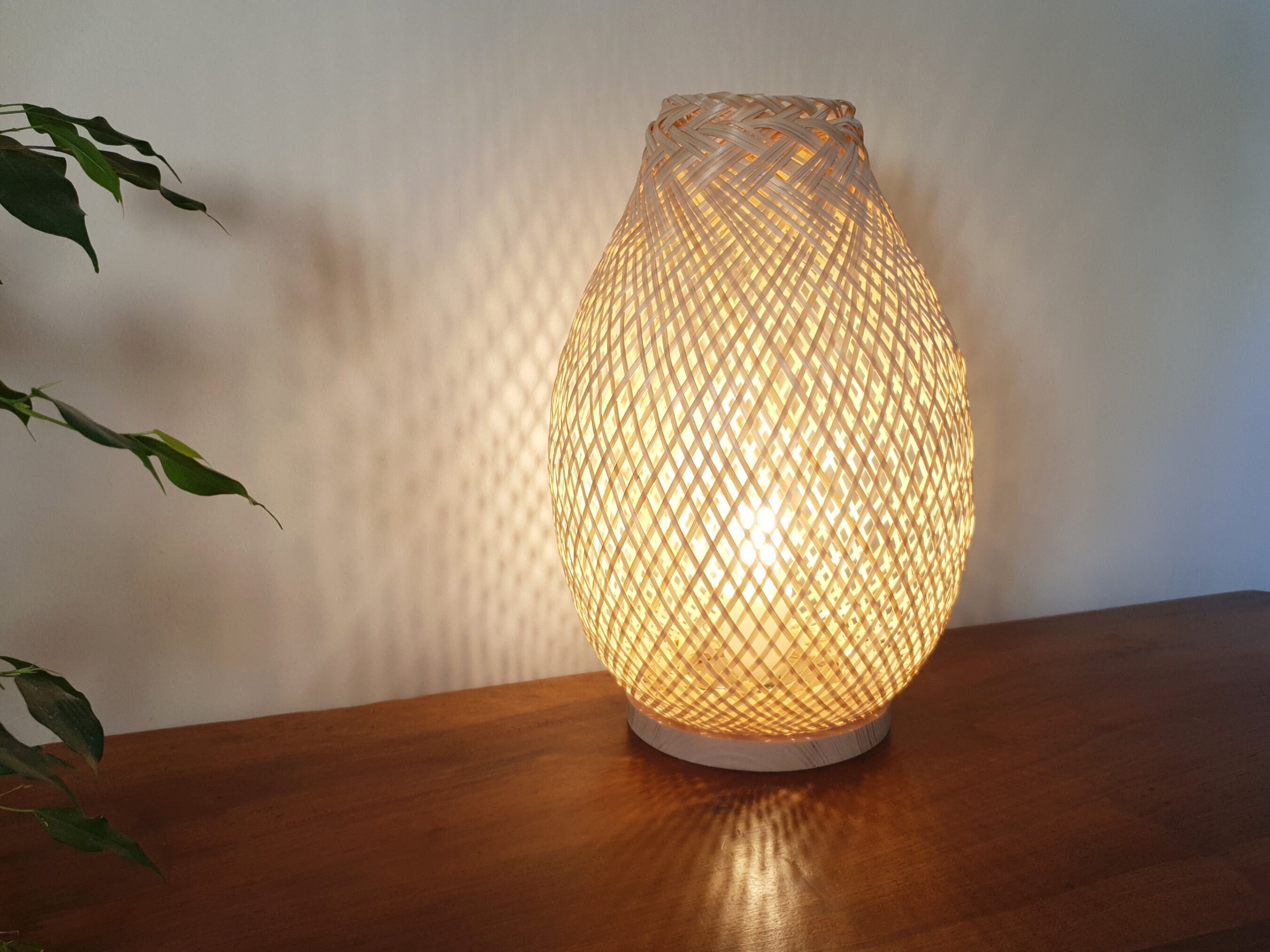 lampe À poser En Bambou