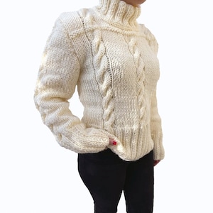 Marilyn Monroe Sweater Wool Sweater Hand knit Replica Sweater 1950&#39;s tight white sweater
