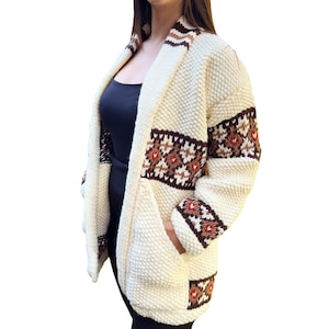 Marilyn Sweater Marilyn Belted Cardigan Wool Sweater Hand knit Replica sweater