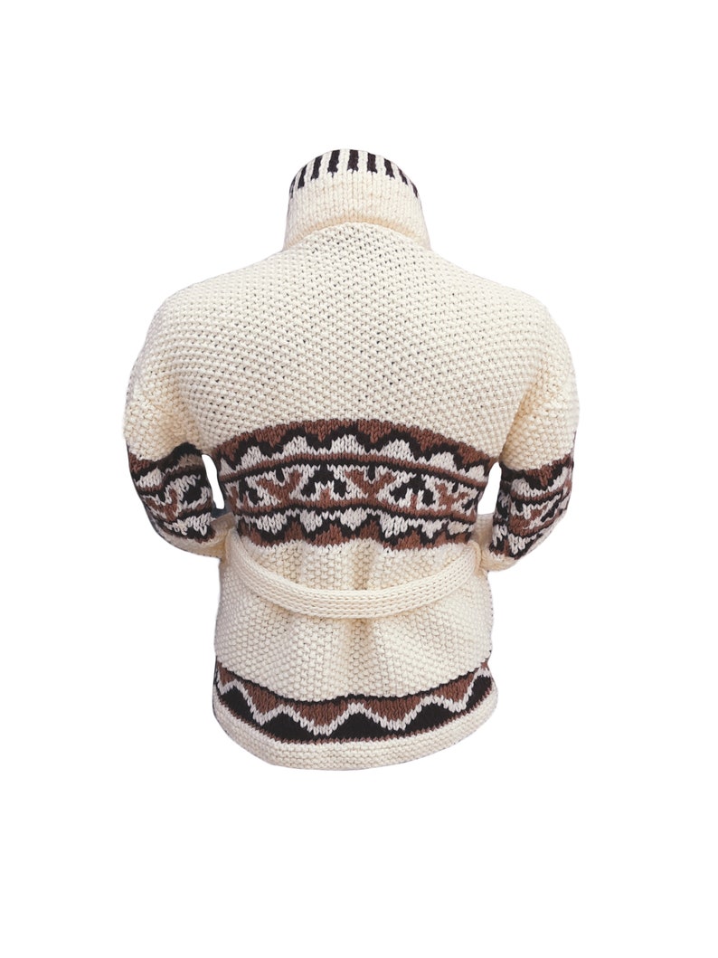 Starsky and Hutch Sweater Handmade Chunky Cardigan Ready to Ship image 4