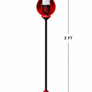 Alastor Demon of Funk Staff Mikrofon - Cosplay Prop (Vollfarbe) Große Qualität.