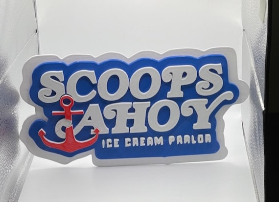 Scoops Ahoy Custom 3d-printed Logo Signs High Quality - Etsy