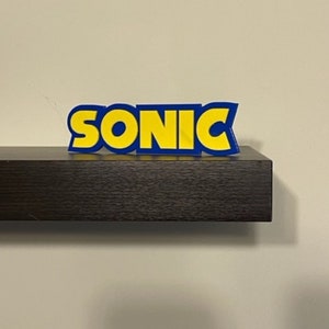 Sonic 3D Printed Art / Display Sign / Funko