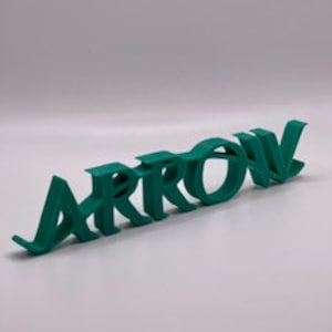 Arrow 3D Printed Art / Display Sign