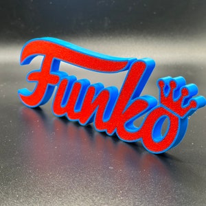 Funko Sign 3D Printed Art / Display Sign / Cake Topper / Funko POP Display image 5