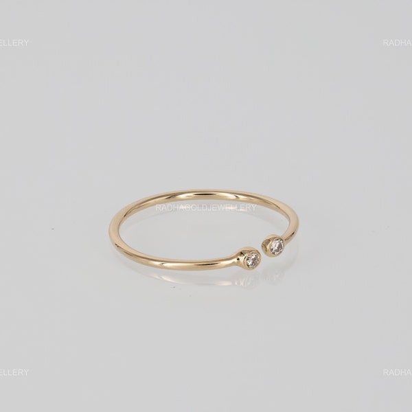 14k Yellow Gold Wedding Ring Jewelry, DIAMOND Ring, DIAMOND Promise Ring For Anniversary Gift