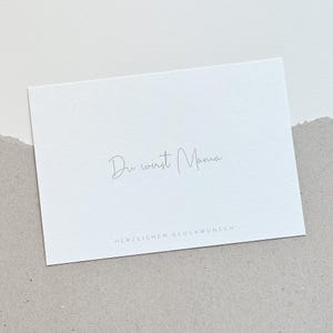 Glückwunschkarte zur Schwangerschaft l Karte zur Schwangerschaft I Geschenk Schwangerschaft I Postkarte