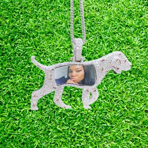 Cão feito à mão personalizado com pingente de foto 925 prata esterlina cz/moissanite diamante 3d/hiphop/iceout/personalizado/personalizado