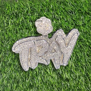 Custom Made Unique Style Letter Pendant 925 Sterling Silver Cz/Moissanite Diamond 3D / Hiphop / Iceout / Customized / Personalized / Photo