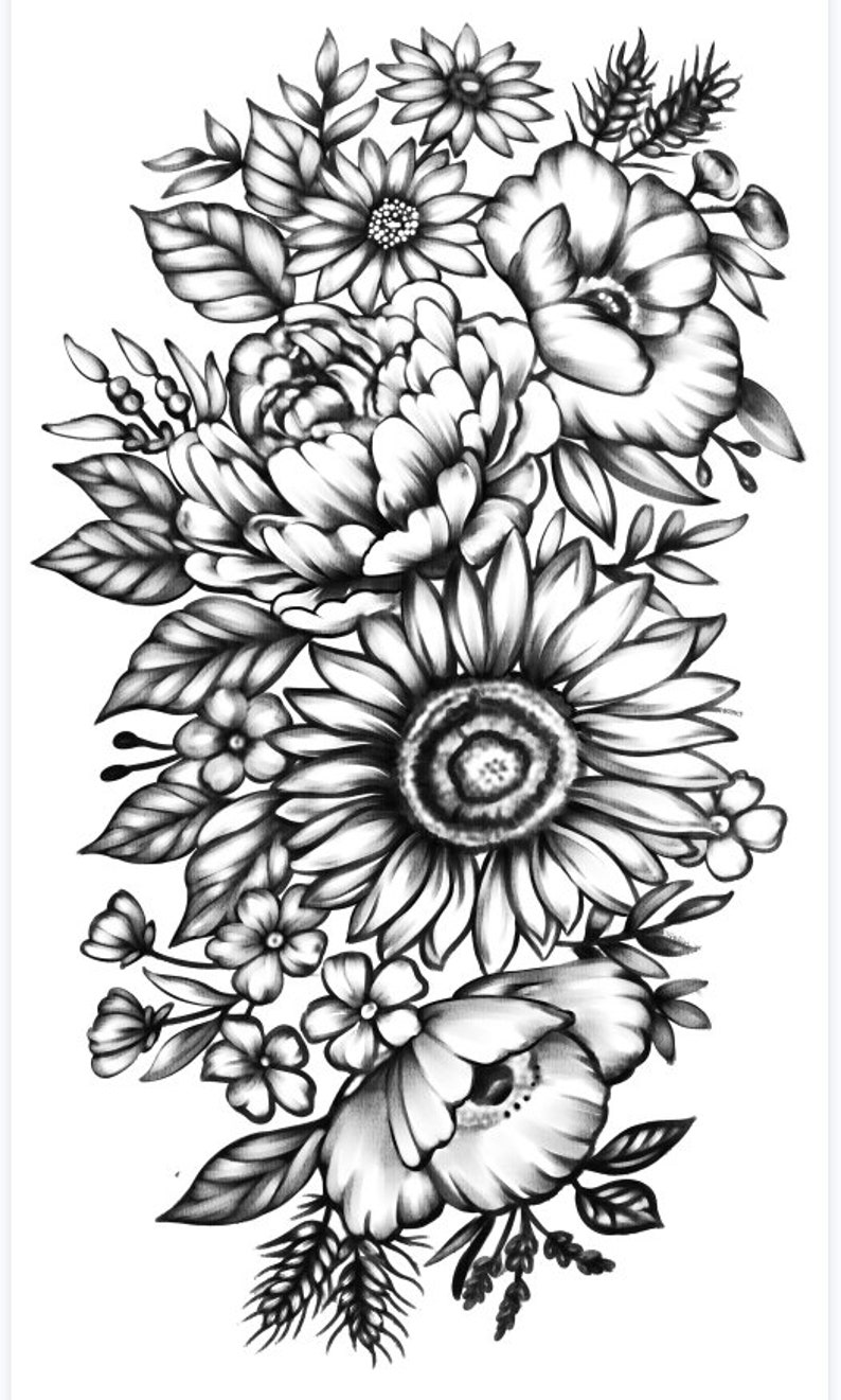 Temporary Tattoo Beautiful Art Vintage Party Body Women Design Etsy