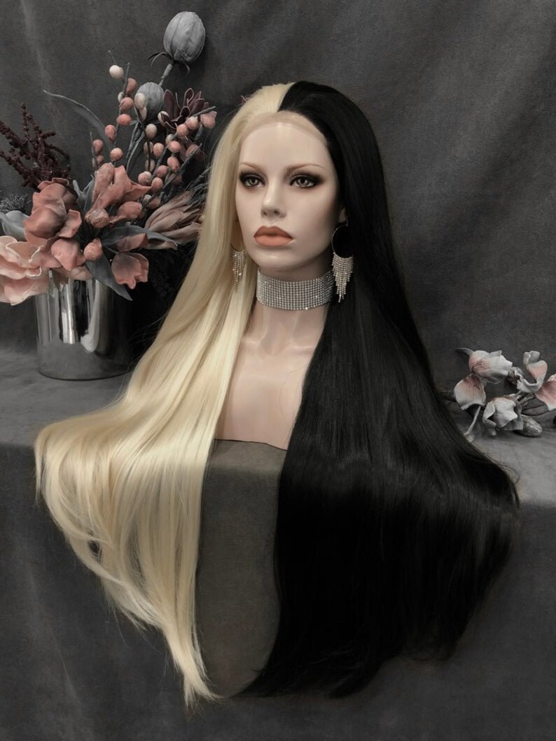 Serene Black And Blonde Wig Design Concept Serene Black And Blonde Wig Design Concept