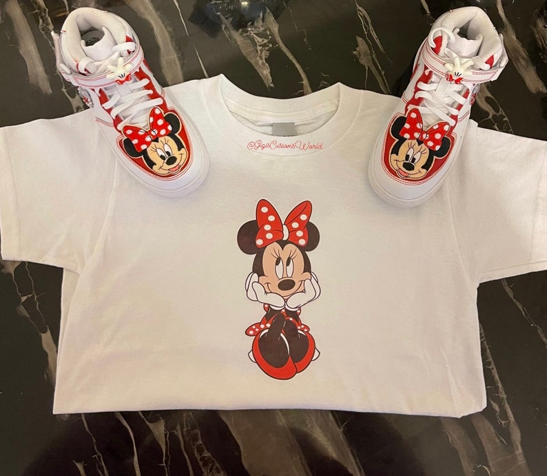 Minnie Mouse/ Minnie Mouse Af1/ Nike Air Force 1 Customs/ - Etsy