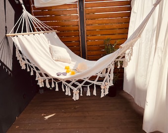 Modern hammock, Macrame Hanging chair, Hanging chair, Swing chair, Hanging chair in bedroom, Indoor swing, Boho chair, hammock on the beach