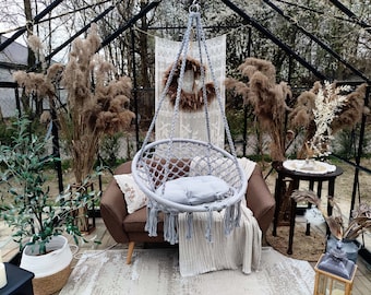 Modern hammock, Hanging chair, Swing chair, Macrame Hanging chair, Hammock on the beach, Hanging chair in bedroom, Indoor swing, Boho chair
