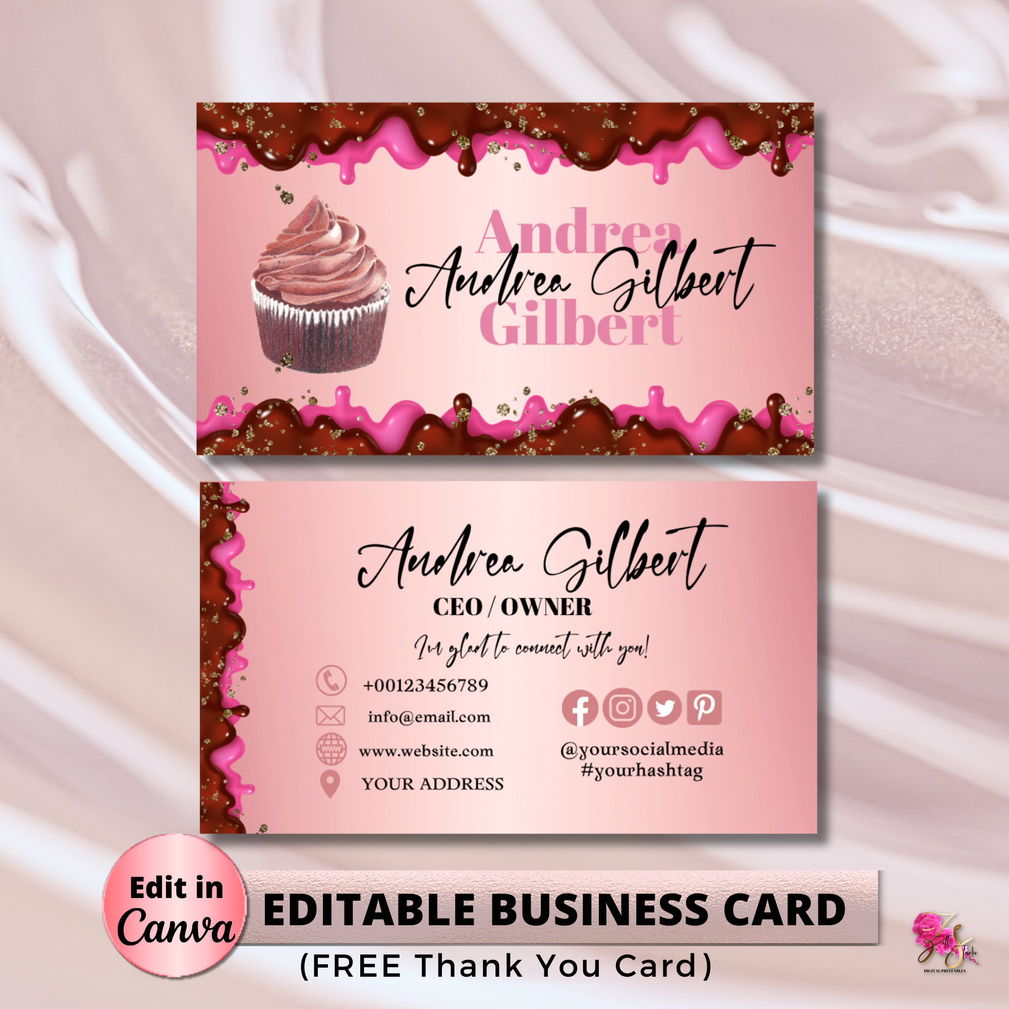 Bakery sale business cards