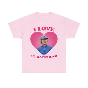 Ich liebe meinen Freund Owenwänson als Pryce Cahill Stick pinkes Herz T-shirt