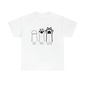 Rock Paper Scissors Cat Paws Funny Cat shirt