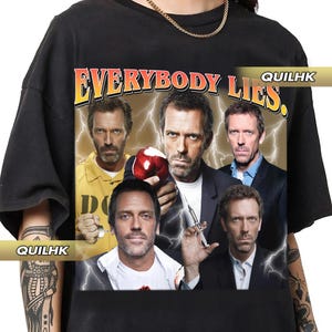 Everybody lies Dr House retro 90s style vintage rap tee shirt