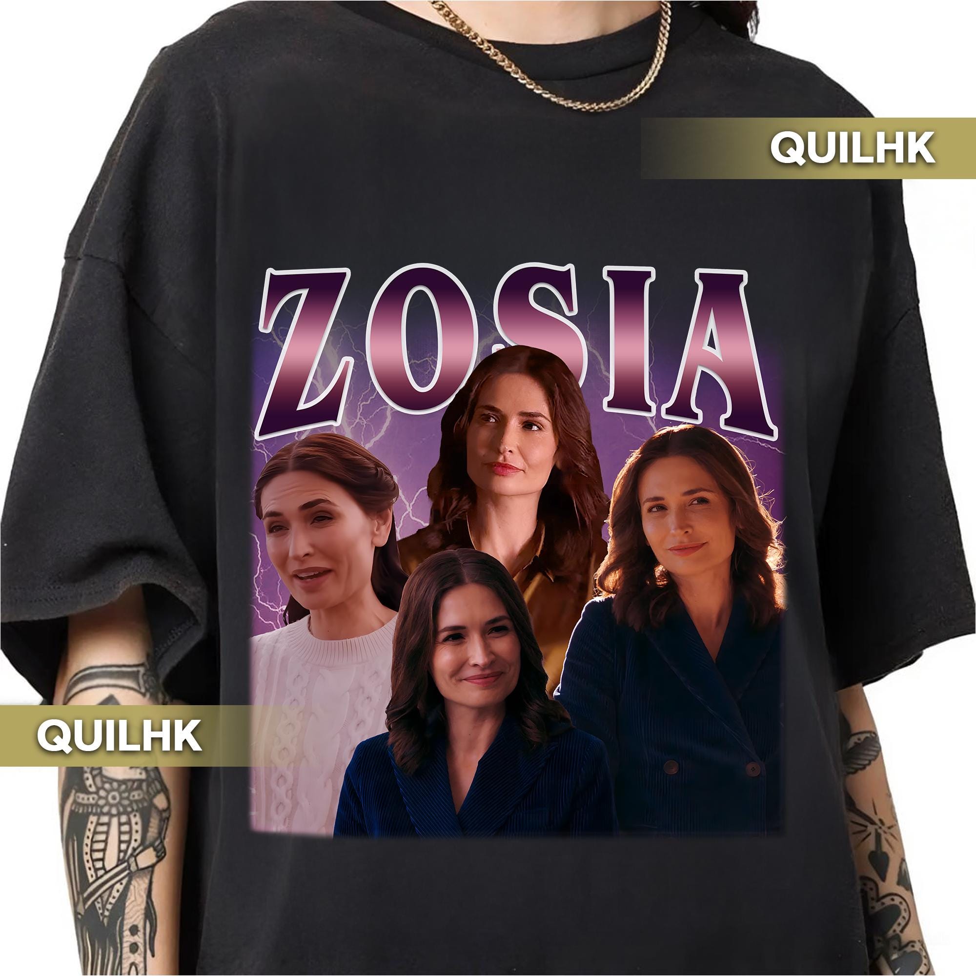 Karolina Wydra as Zosia Pluribus Retro 90s Style Vintage Rap Tee