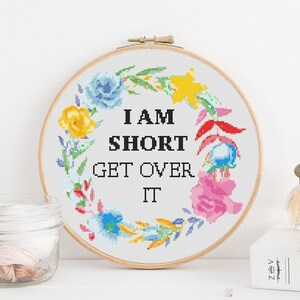 Short Cross Stitch Pattern #920, Cross Stitch PDF, Modern Stitch Design, Counted Cross Stitch, Embroidery Art, Quote Decor, Wall Art