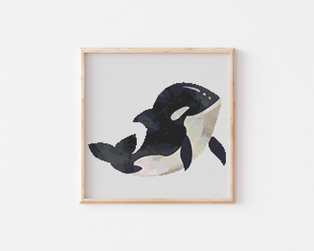Orca Cross Stitch Pattern, Instant Download PDF, Counted Cross Stitch ...