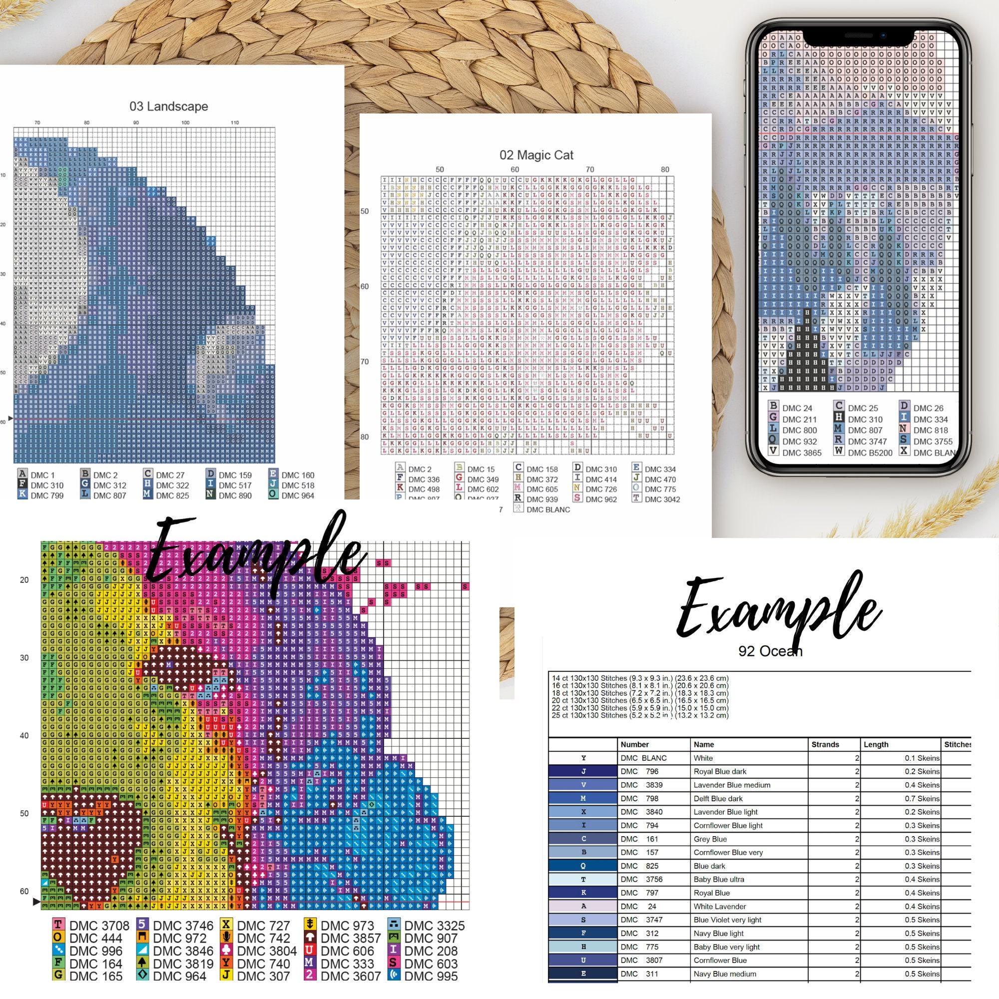 Stained Window Full Coverage Cross Stitch Pattern, Instant Download PDF ...
