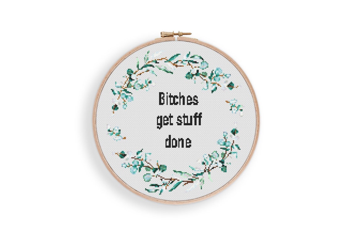 Stuff Cross Stitch Pattern #1751, Cross Stitch PDF, Modern Stitch ...