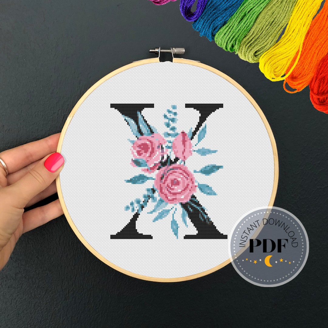 X Stitching Pattern Letter X Pattern, Instant Download PDF, Modern X Stitch Pattern ...