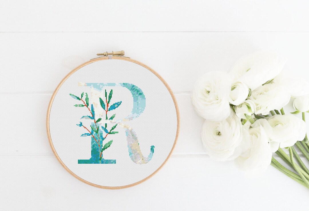 Letter R Native Pattern Letter R Pattern, Instant Download PDF, Modern X Stitch Pattern ...