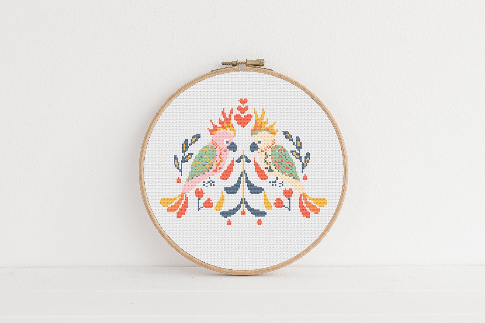 Leopard Cross Stitch Pattern - Intense Jungle Stare., image size:2000x1333