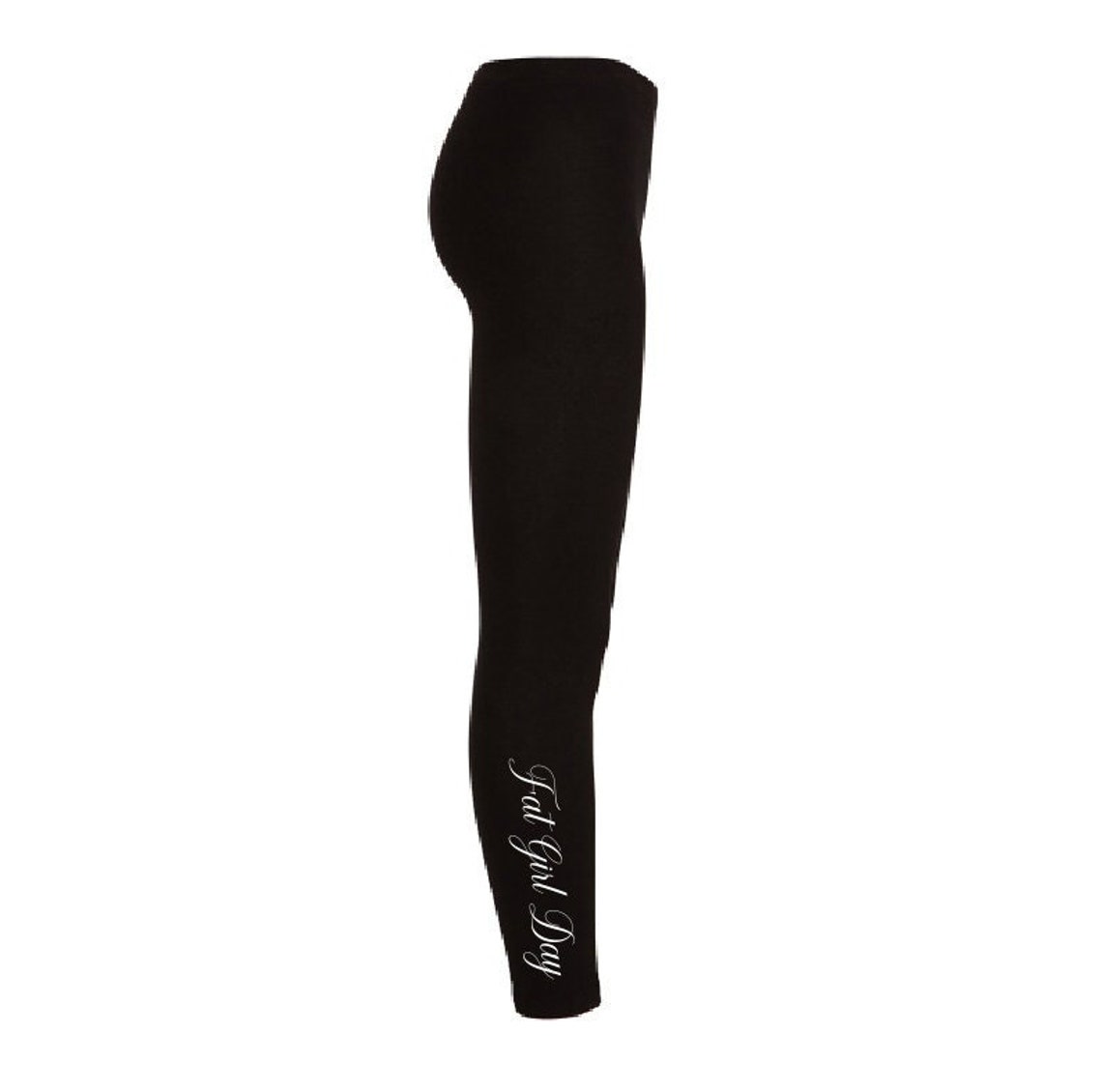 Leggings With Leg Cursive, Fat Girl Day Exclusive Leggings, Exclusive ...