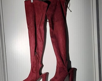 Charlotte Russe knee boots size 8