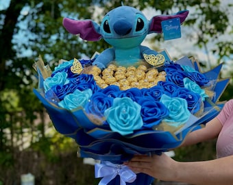 Rosas Azules Ramo De Rosas Stitch Ramo De 100 Rosas Stitch Amore