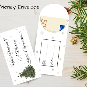 Printable Christmas Money Envelope, Cash Gift Envelope Christmas, Christmas Money Holder, Christmas Money Gift Envelope, Xmas Money Holder