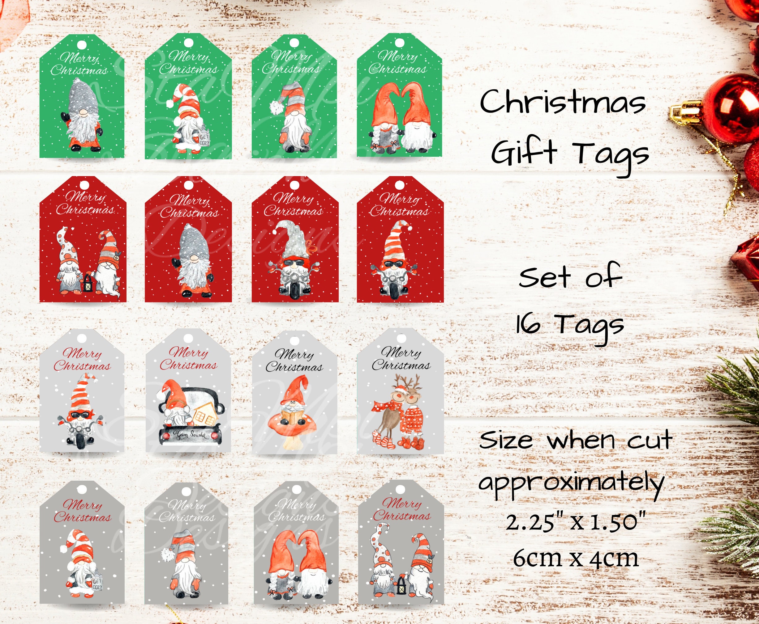 Christmas Gift Tags, Printable Gift Tags for Christmas Presents ...