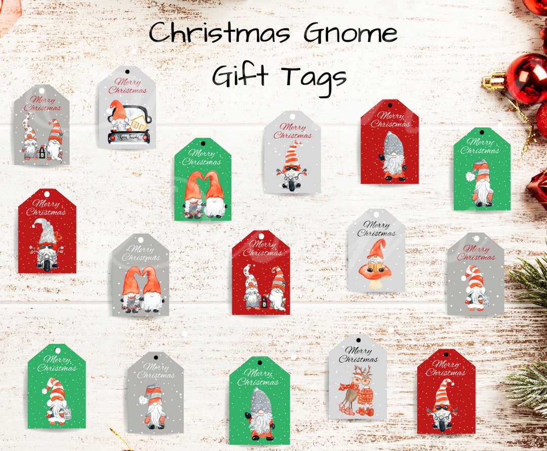 Christmas Gift Tags, Printable Gift Tags for Christmas Presents, Holiday Gift Tags, Xmas Gift ...