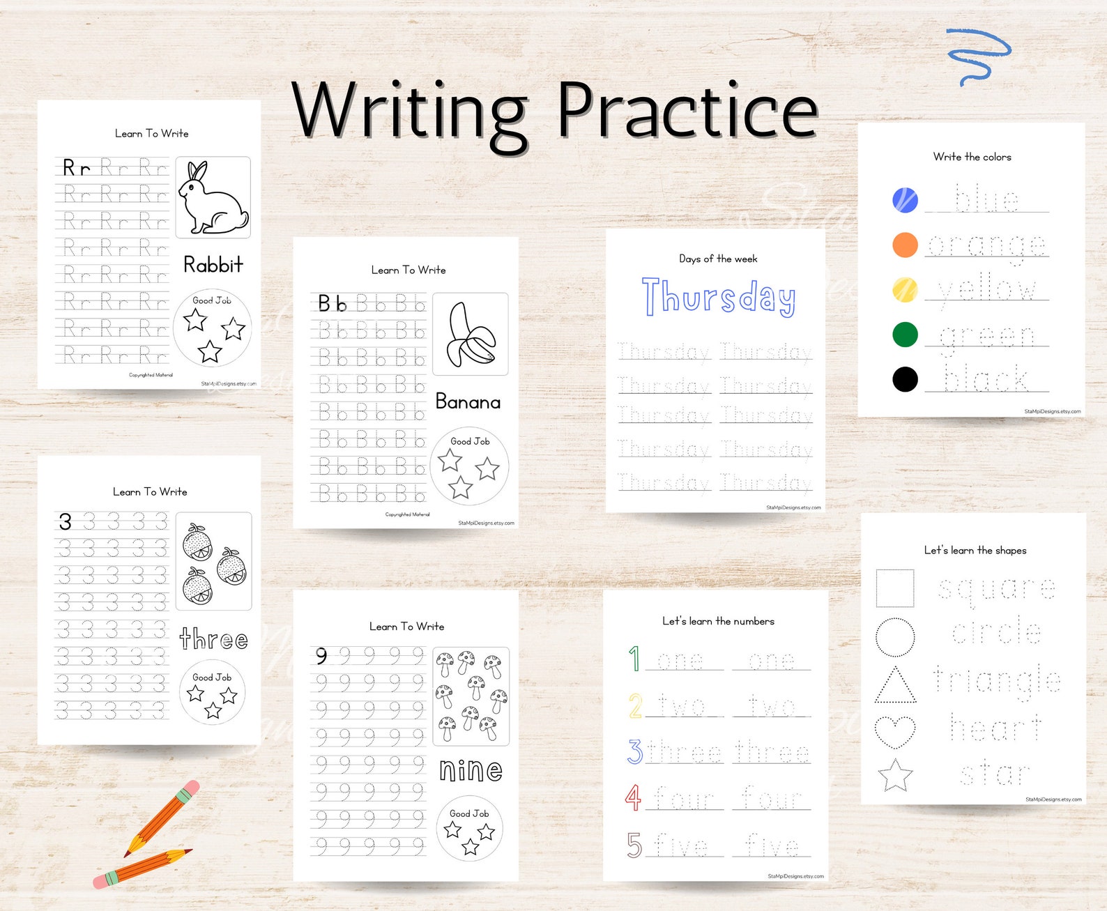 Preschool Printable Worksheets, Homeschool Worksheets, Toddler Learning ...