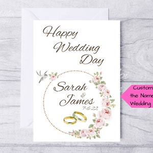 Personalisierte Hochzeitskarte für Braut und Bräutigam, Hochzeitskarte zum Ausdrucken, Hochzeitskarte zum Ausdrucken, Hochzeitskarte für Bruder