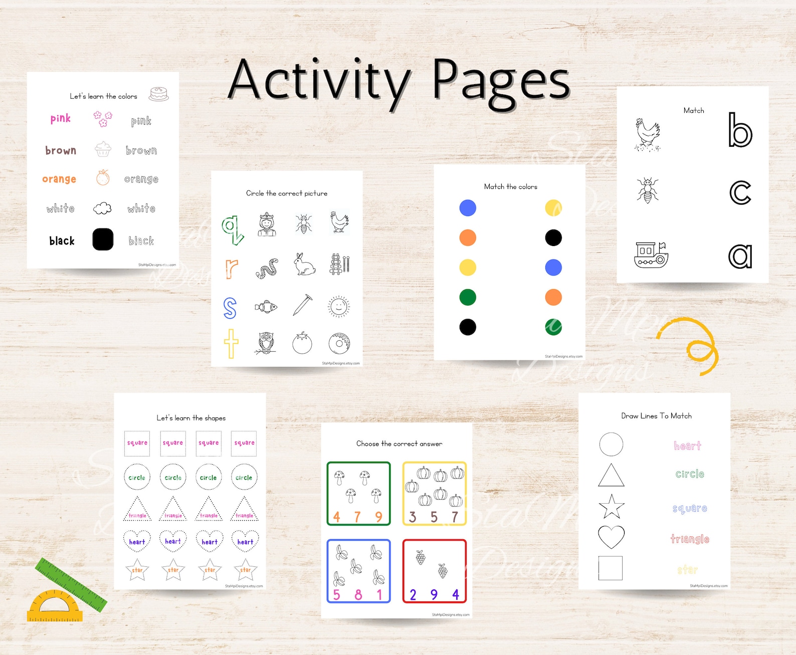 Preschool Printable Worksheets, Homeschool Worksheets, Toddler Learning ...